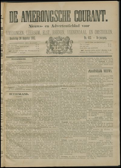 De Amerongsche Courant, 24 augustus 1882 (jrg. 8)