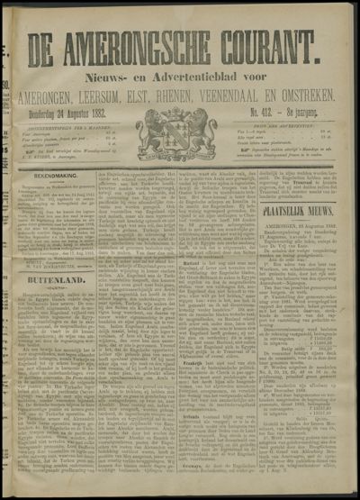 De Amerongsche Courant, 24 augustus 1882 (jrg. 8)