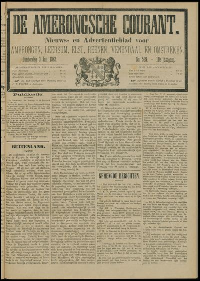De Amerongsche Courant, 3 juli 1884 (jrg. 10)