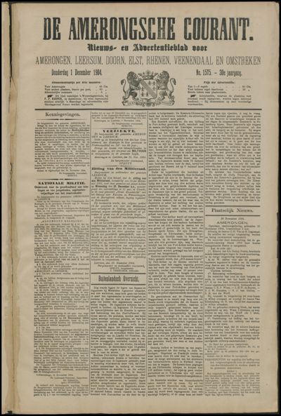 De Amerongsche Courant, 1 december 1904 (jrg. 30)