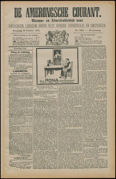 De Amerongsche Courant, 22 oktober 1913 (jrg. 39)