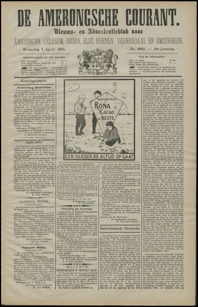 De Amerongsche Courant, 1 april 1914 (jrg. 40)