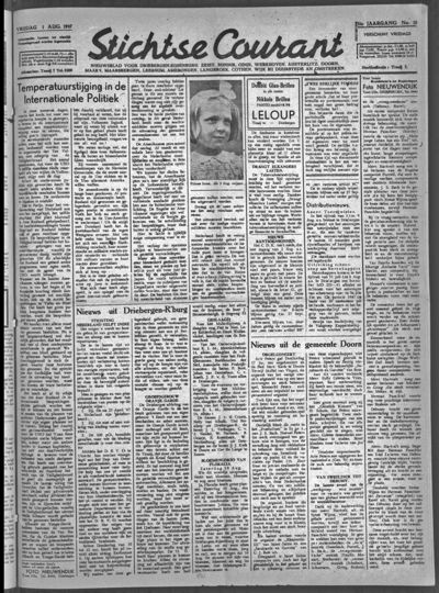 Stichtse Courant, 1 augustus 1947 (nr. 10, jrg. 11)