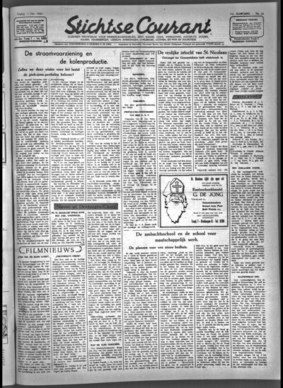 Stichtse Courant, 1 december 1950 (nr. 28, jrg. 14)