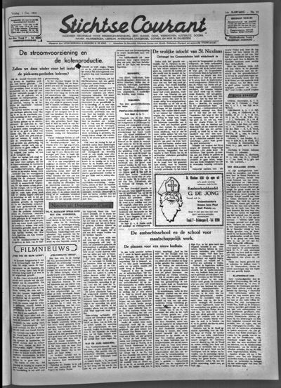 Stichtse Courant, 1 december 1950 (nr. 28, jrg. 14)