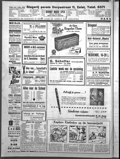 Stichtse Courant, 1 augustus 1952 (nr. 11, jrg. 16)