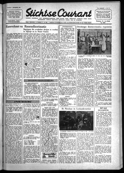 Stichtse Courant, 1 december 1961 (nr. 27, jrg. 26)