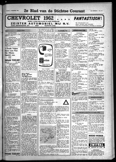 Stichtse Courant, 1 december 1961 (nr. 27, jrg. 26)