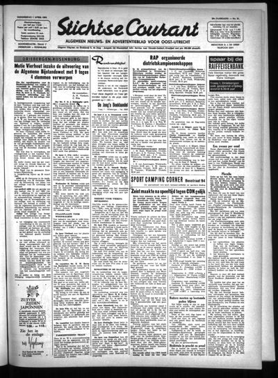 Stichtse Courant, 1 april 1965 (nr. 31, jrg. 29)