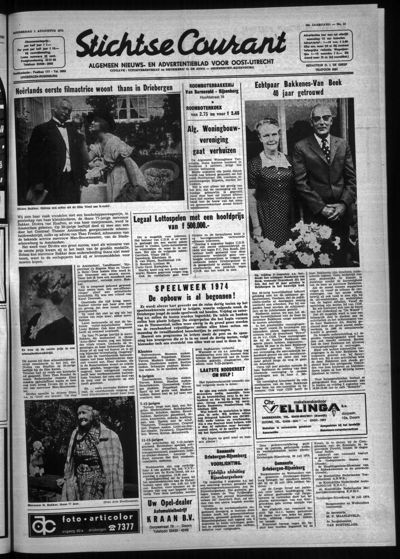Stichtse Courant, 1 augustus 1974 (nr. 31, jrg. 38)
