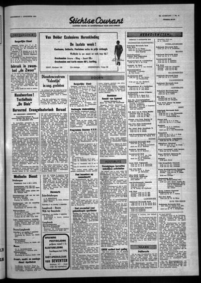 Stichtse Courant, 1 augustus 1974 (nr. 31, jrg. 38)