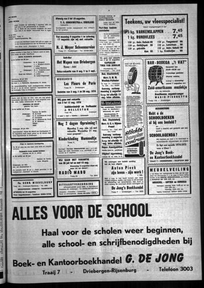 Stichtse Courant, 1 augustus 1974 (nr. 31, jrg. 38)