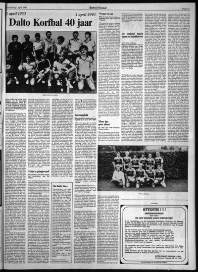 Stichtse Courant, 1 april 1993 (nr. 13, jrg. 57)