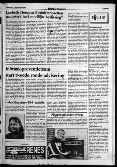 Stichtse Courant, 1 augustus 1996 (nr. 31, jrg. 60)
