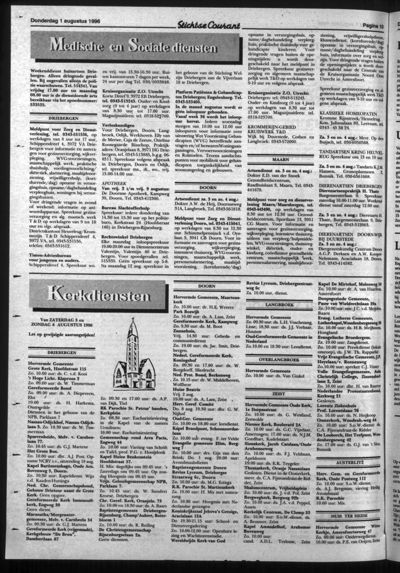 Stichtse Courant, 1 augustus 1996 (nr. 31, jrg. 60)