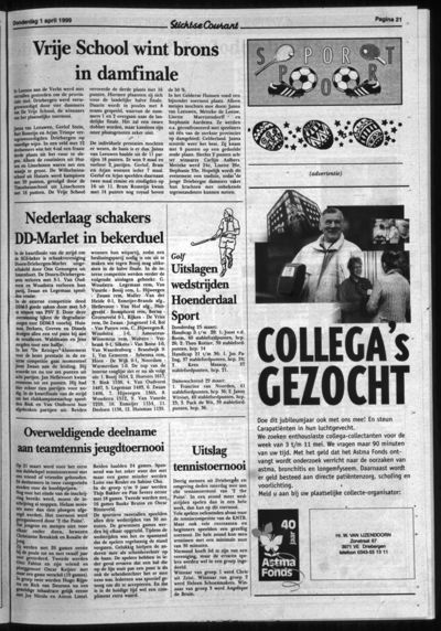 Stichtse Courant, 1 april 1999 (nr. 13, jrg. 63)