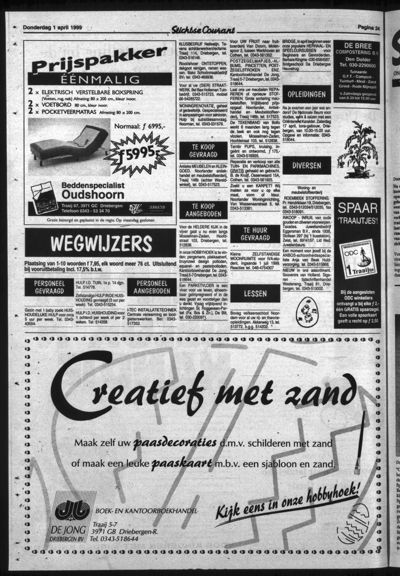 Stichtse Courant, 1 april 1999 (nr. 13, jrg. 63)