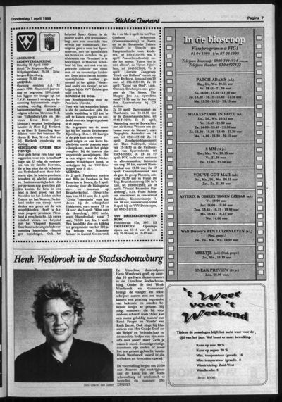 Stichtse Courant, 1 april 1999 (nr. 13, jrg. 63)