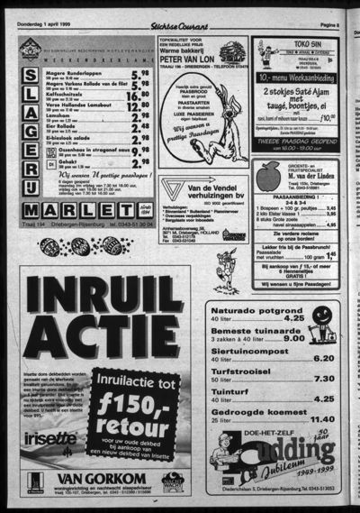 Stichtse Courant, 1 april 1999 (nr. 13, jrg. 63)
