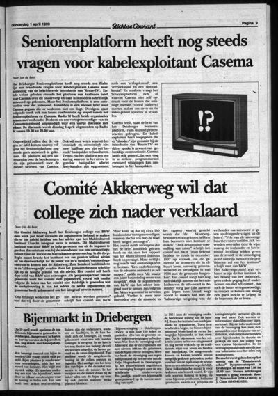 Stichtse Courant, 1 april 1999 (nr. 13, jrg. 63)