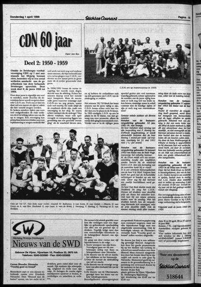 Stichtse Courant, 1 april 1999 (nr. 13, jrg. 63)