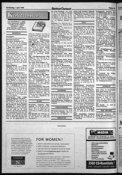 Stichtse Courant, 1 april 1999 (nr. 13, jrg. 63)
