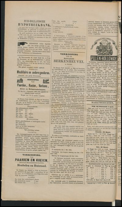Wijkse Courant, 1 april 1885 (nr. 13, jrg. 16)