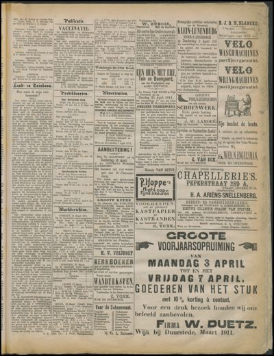 Wijkse Courant, 1 april 1911 (nr. 26, jrg. 32)