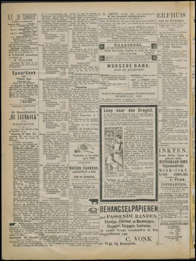 Wijkse Courant, 1 april 1911 (nr. 26, jrg. 32)