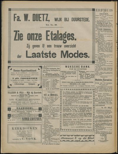 Wijkse Courant, 1 april 1914 (nr. 26, jrg. 45)