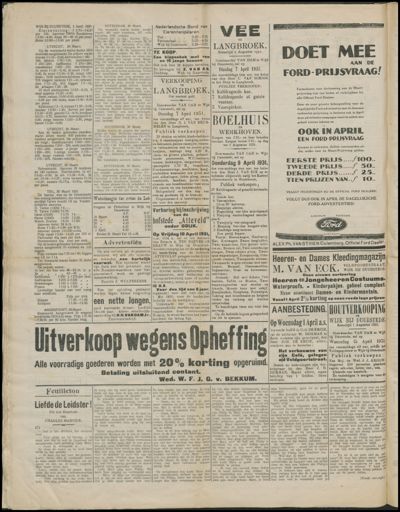 Wijkse Courant, 1 april 1931 (nr. 26, jrg. 62)