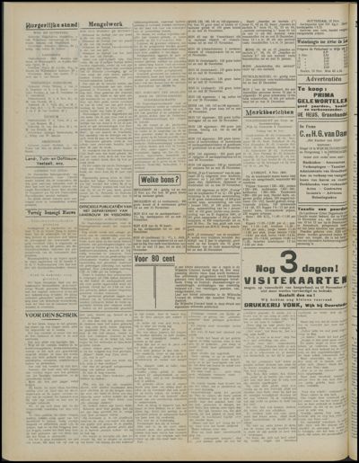 Wijkse Courant, 12 november 1941 (nr. 90, jrg. 72)
