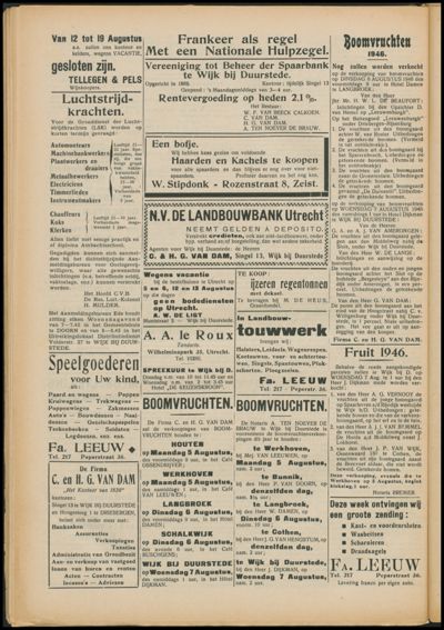 Wijkse Courant, 3 augustus 1946 (nr. 31, jrg. 76)