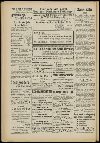 Wijkse Courant, 3 augustus 1946 (nr. 31, jrg. 76)