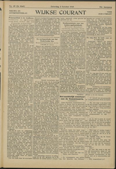 Wijkse Courant, 2 oktober 1948 (nr. 40, jrg. 78)