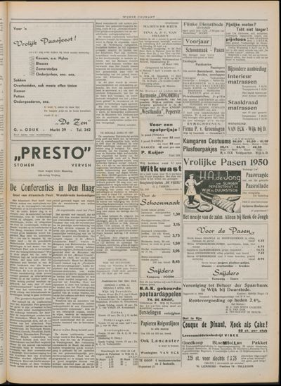 Wijkse Courant, 1 april 1950 (nr. 13, jrg. 80)