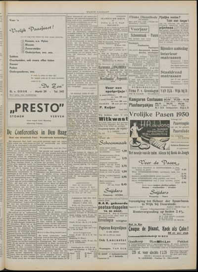Wijkse Courant, 1 april 1950 (nr. 13, jrg. 80)
