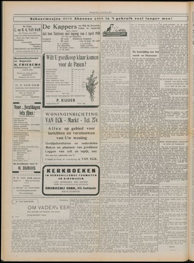 Wijkse Courant, 1 april 1950 (nr. 13, jrg. 80)