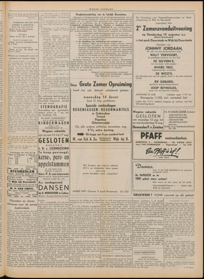 Wijkse Courant, 10 augustus 1957 (nr. 32, jrg. 88)