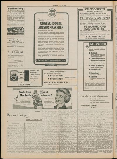 Wijkse Courant, 8 oktober 1960 (nr. 40, jrg. 91)
