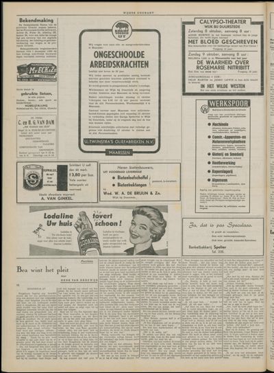 Wijkse Courant, 8 oktober 1960 (nr. 40, jrg. 91)