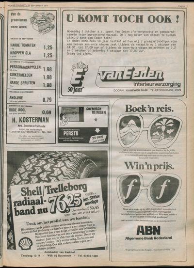 Wijkse Courant, 25 september 1975 (nr. 37, jrg. 106)