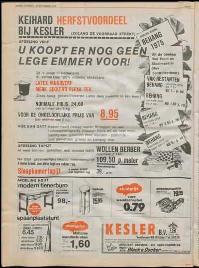 Wijkse Courant, 25 september 1975 (nr. 37, jrg. 106)