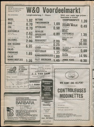 Wijkse Courant, 25 september 1975 (nr. 37, jrg. 106)