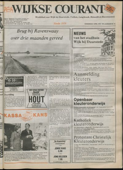 Wijkse Courant, 1 april 1976 (nr. 13, jrg. 107)