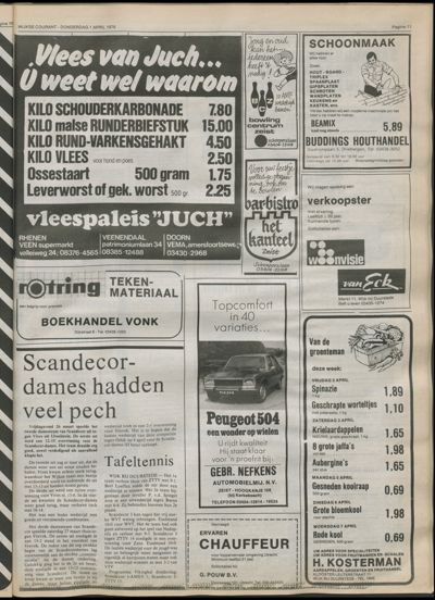 Wijkse Courant, 1 april 1976 (nr. 13, jrg. 107)
