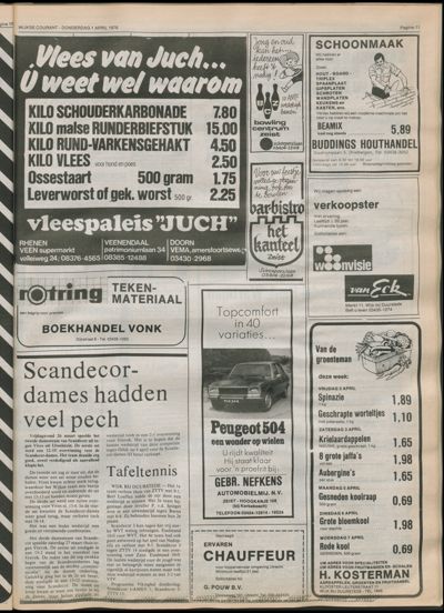 Wijkse Courant, 1 april 1976 (nr. 13, jrg. 107)