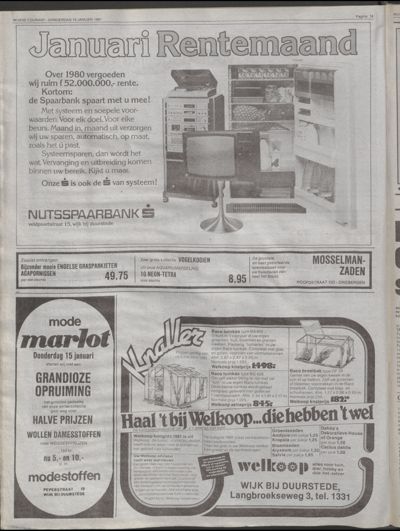 Wijkse Courant, 15 januari 1981 (nr. 2, jrg. 112)