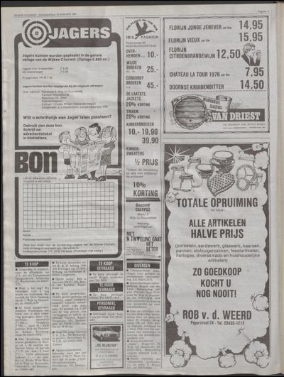 Wijkse Courant, 15 januari 1981 (nr. 2, jrg. 112)