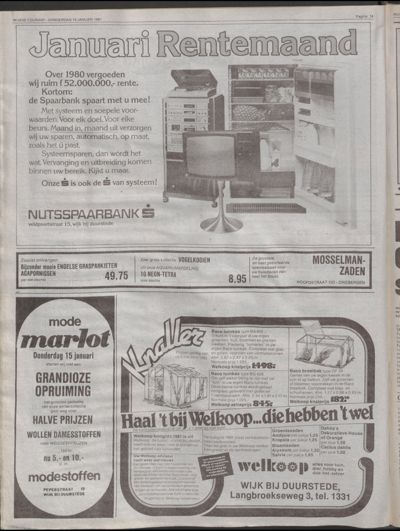 Wijkse Courant, 15 januari 1981 (nr. 2, jrg. 112)